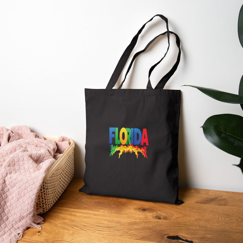 Florida Rainbow Flame Tote