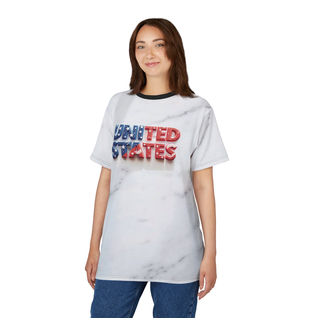 Patriotic Unisex Cut & Sew Tee - USA Inspired Design