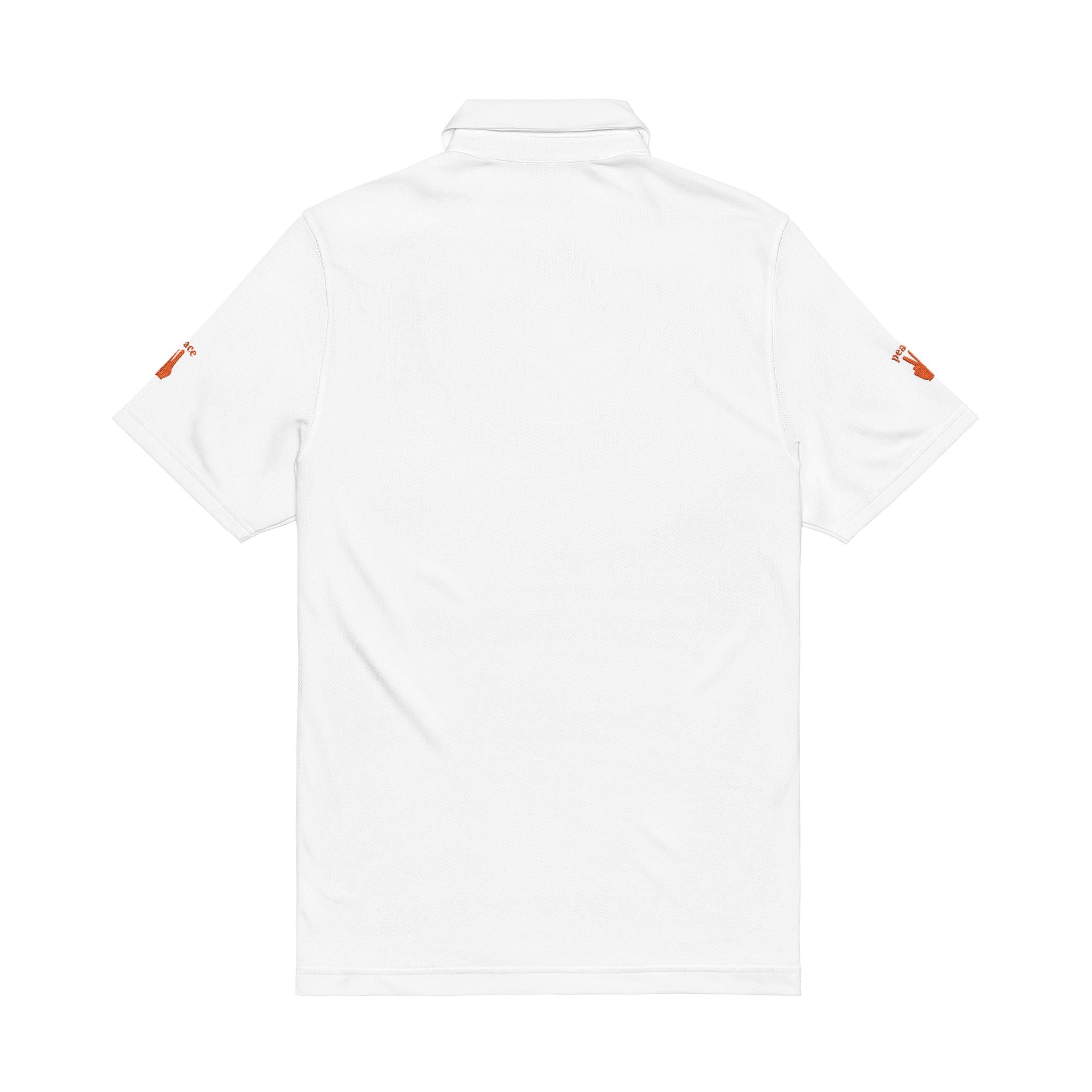 Peace Symbol Embroidered Men's Polo Shirt | Casual Wear, Gift for Him, Sportswear, Summer Fashion, Dad Gift