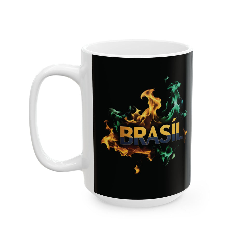 Caneca de Cerâmica de Fogo Brasileira