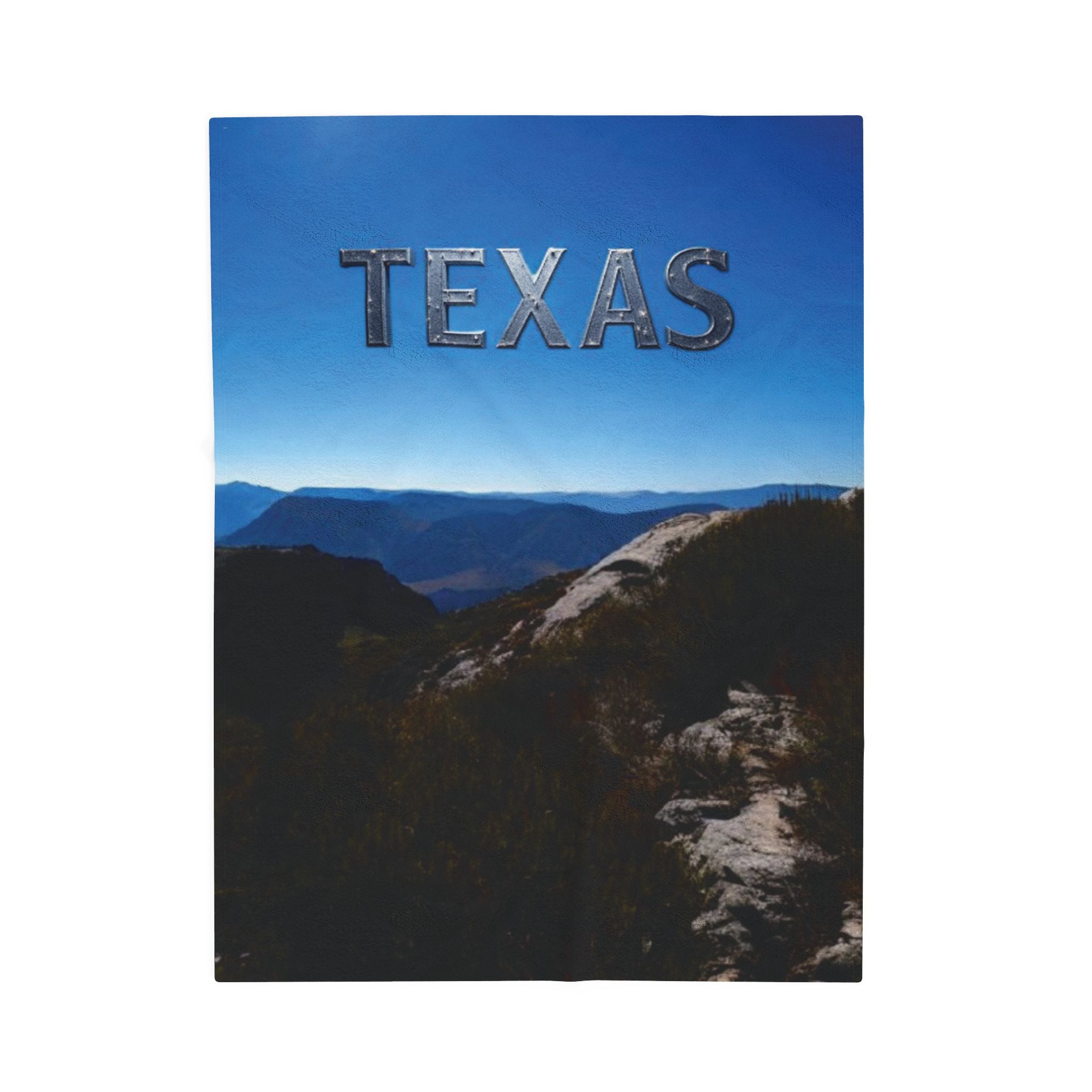 Texas Velveteen Plush Blanket, Cozy Throw for Home Decor, Perfect Gift for Texas Lovers, Travel Souvenir, Warm and Soft 