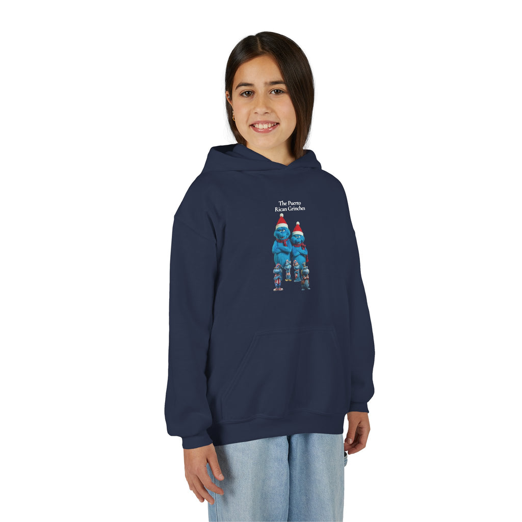Youth Hoodie —The Puerto Rican Grinches' Holiday Graphic   Sweatshirt