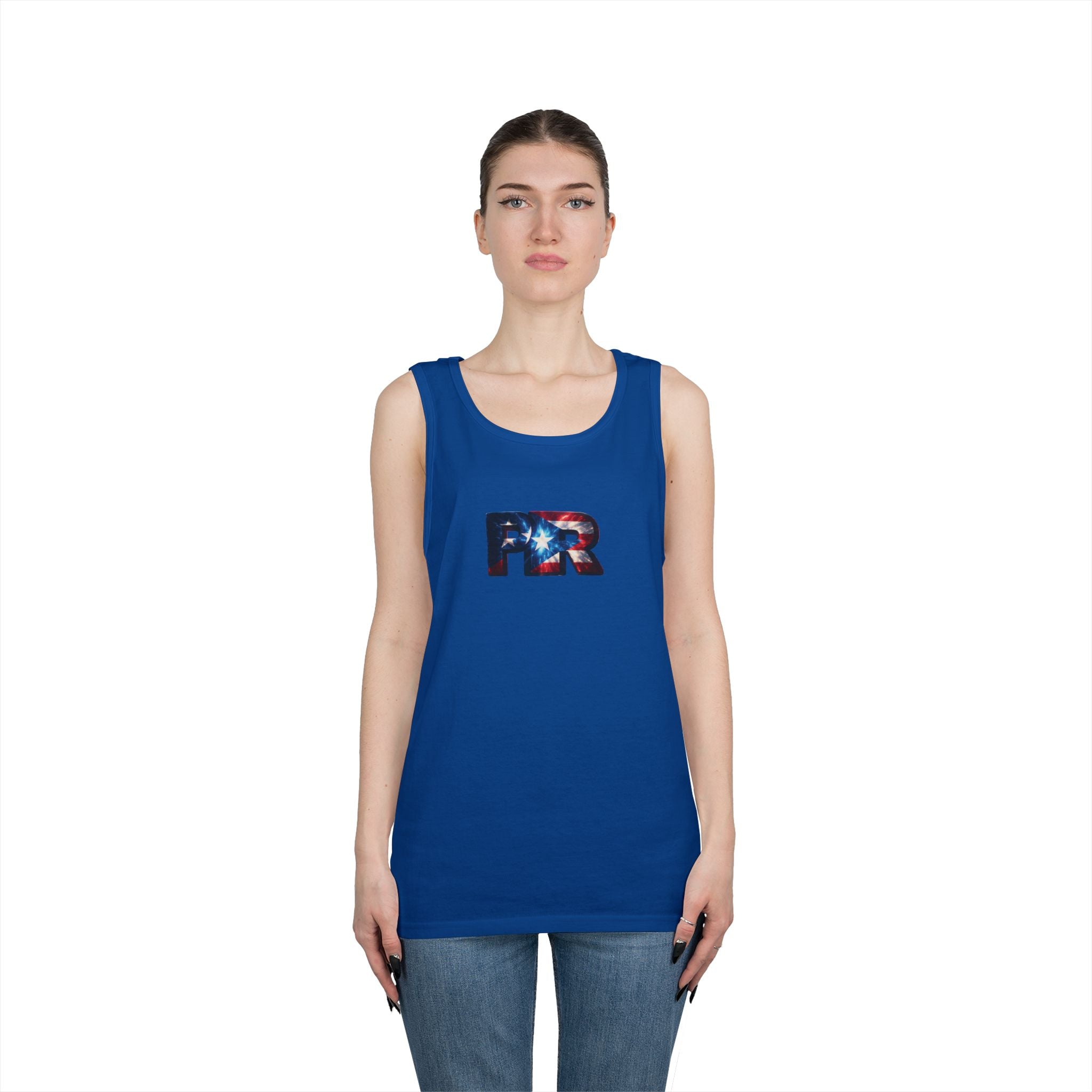 Camiseta unisex de algodón grueso de Puerto Rico | Diseño Patriótico de PR