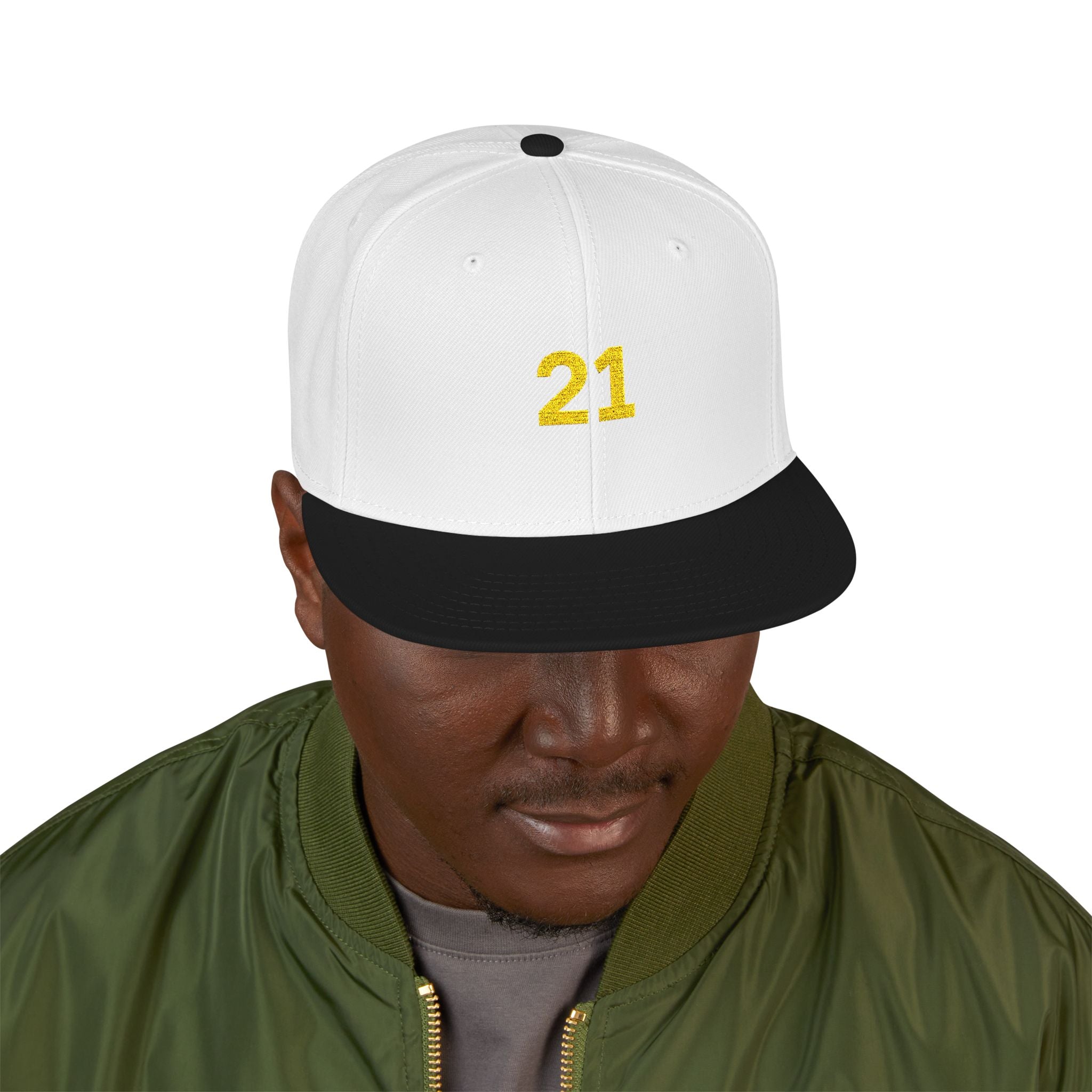 Gorra snapback bordada personalizada - Diseño Bold 21