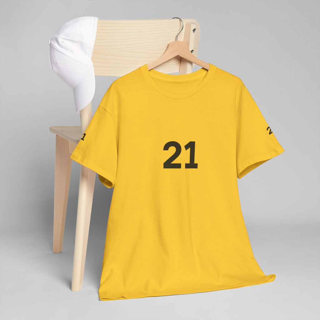 Camiseta unisex de camuflaje Puerto Rico #21. Camiseta personalizable con el número 21 para deportes y celebraciones.