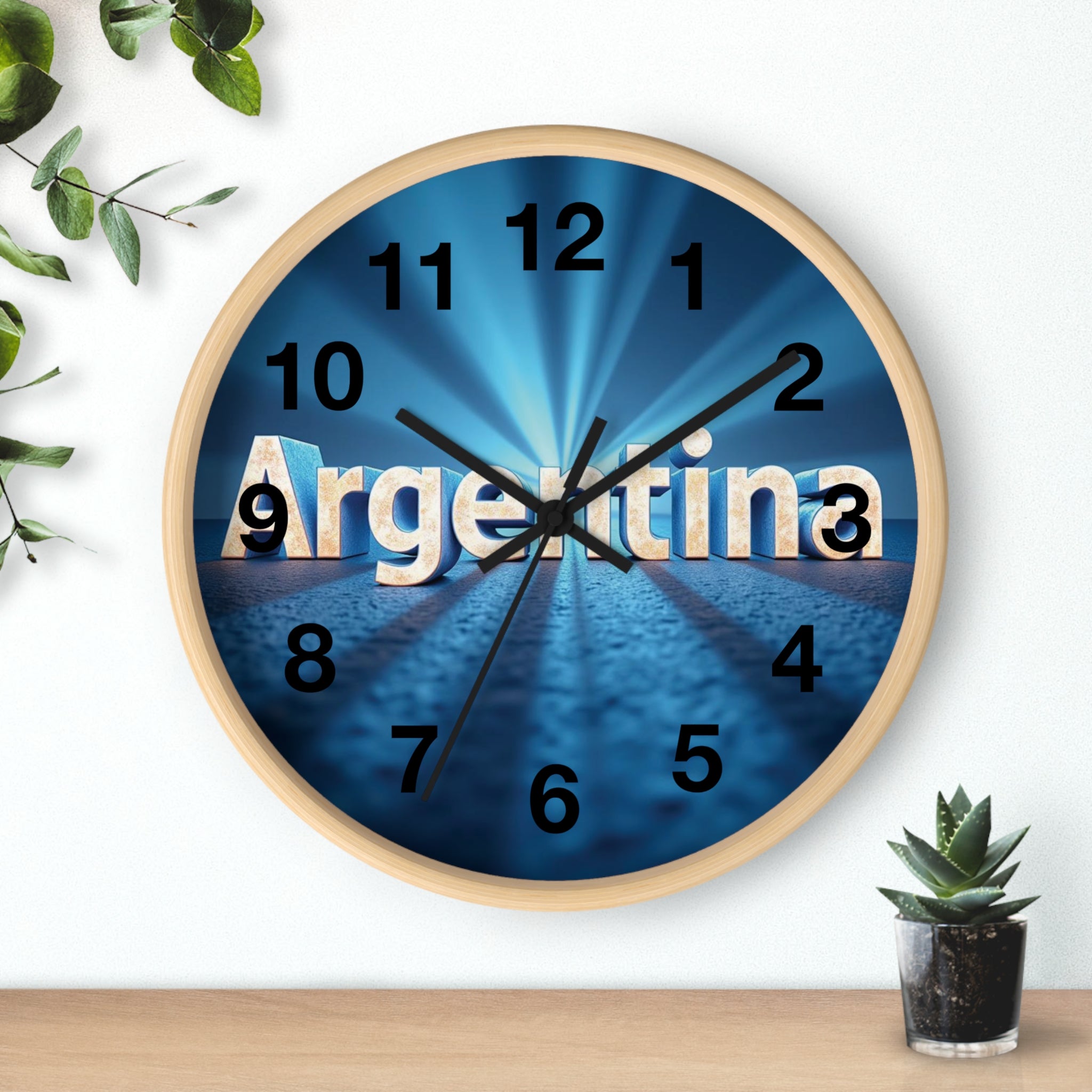 ¡Cada segundo cuenta! Un toque conmovedor y práctico para cualquier habitación con este reloj de pared único y de alta calidad, diseño Argentino.