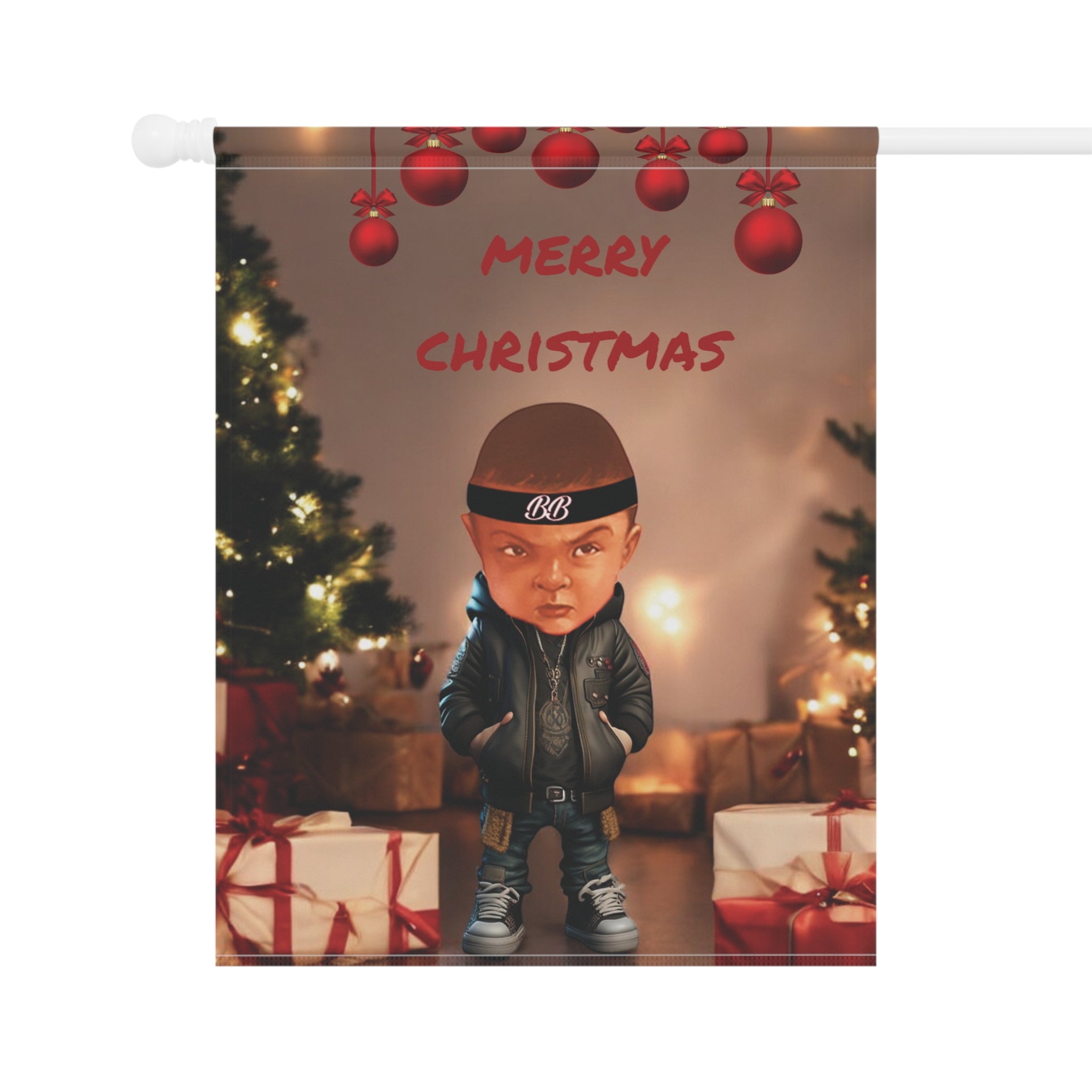 Garden Banner - Christmas Baby Welcome Sign