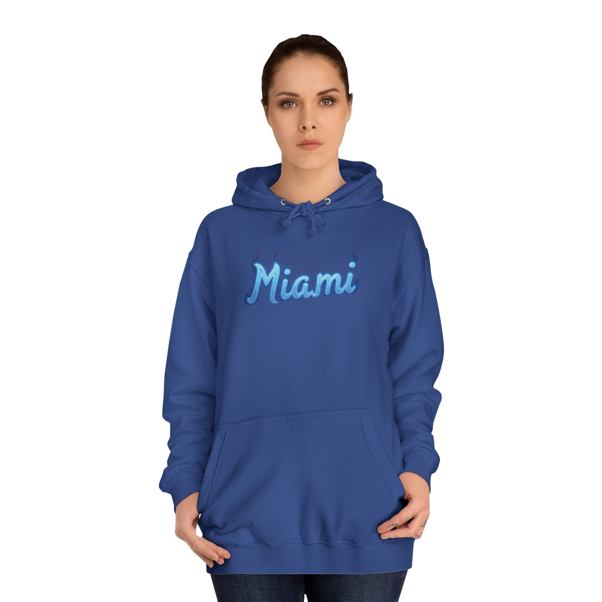 Miami Unisex College Hoodie - Cozy Campus Gear, College Student Apparel, Spring Break Style, Gift for Graduates 
