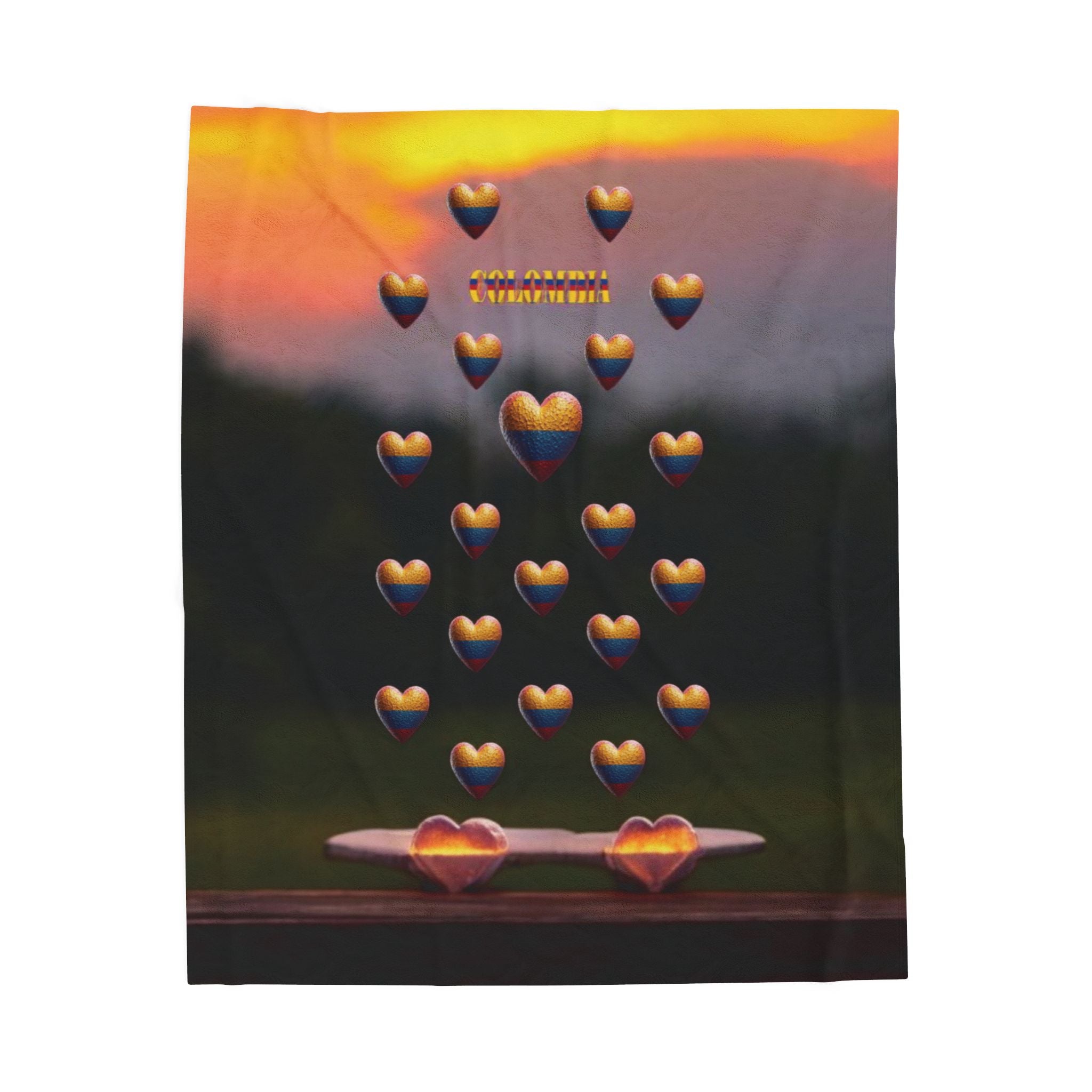 Manta de terciopelo de Colombia. Ideal para regalar.