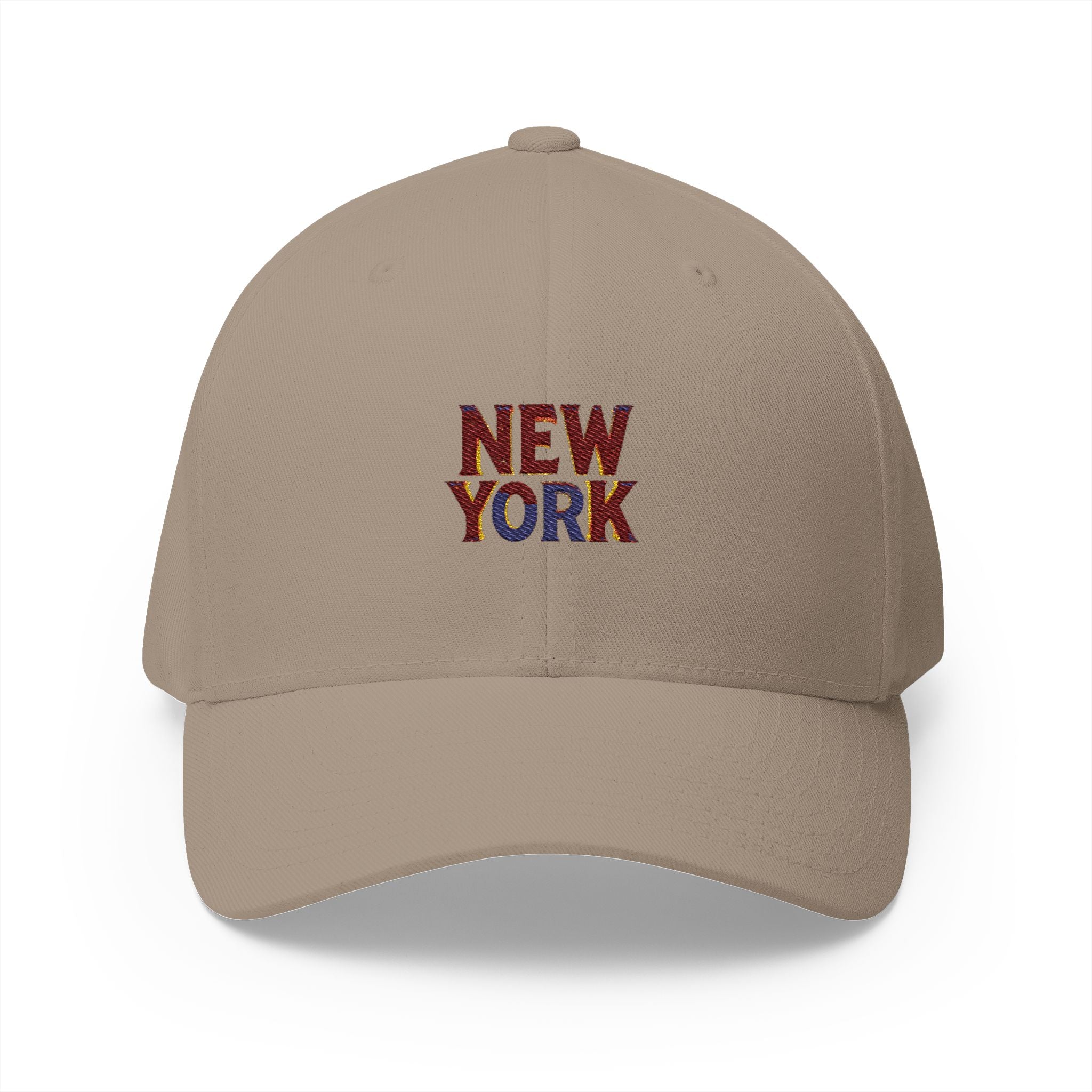 New York Embroidered Cap — Vintage Lettering Structured Hat