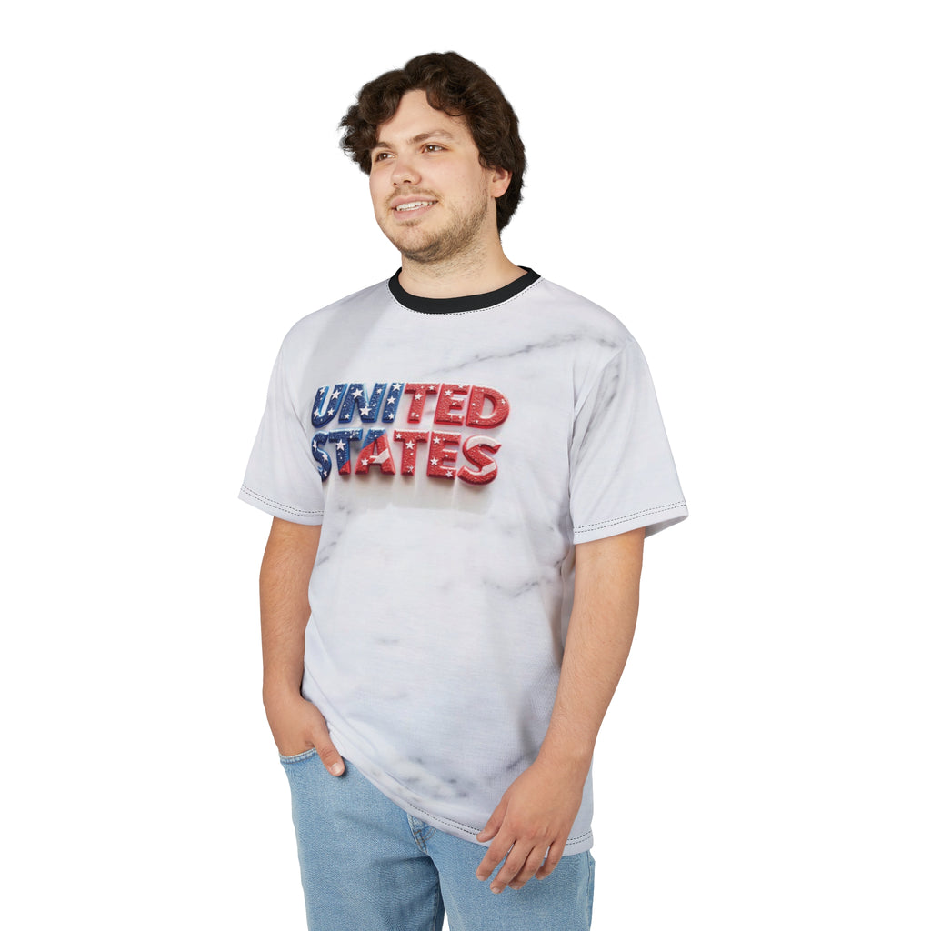 Patriotic Unisex Cut & Sew Tee - USA Inspired Design