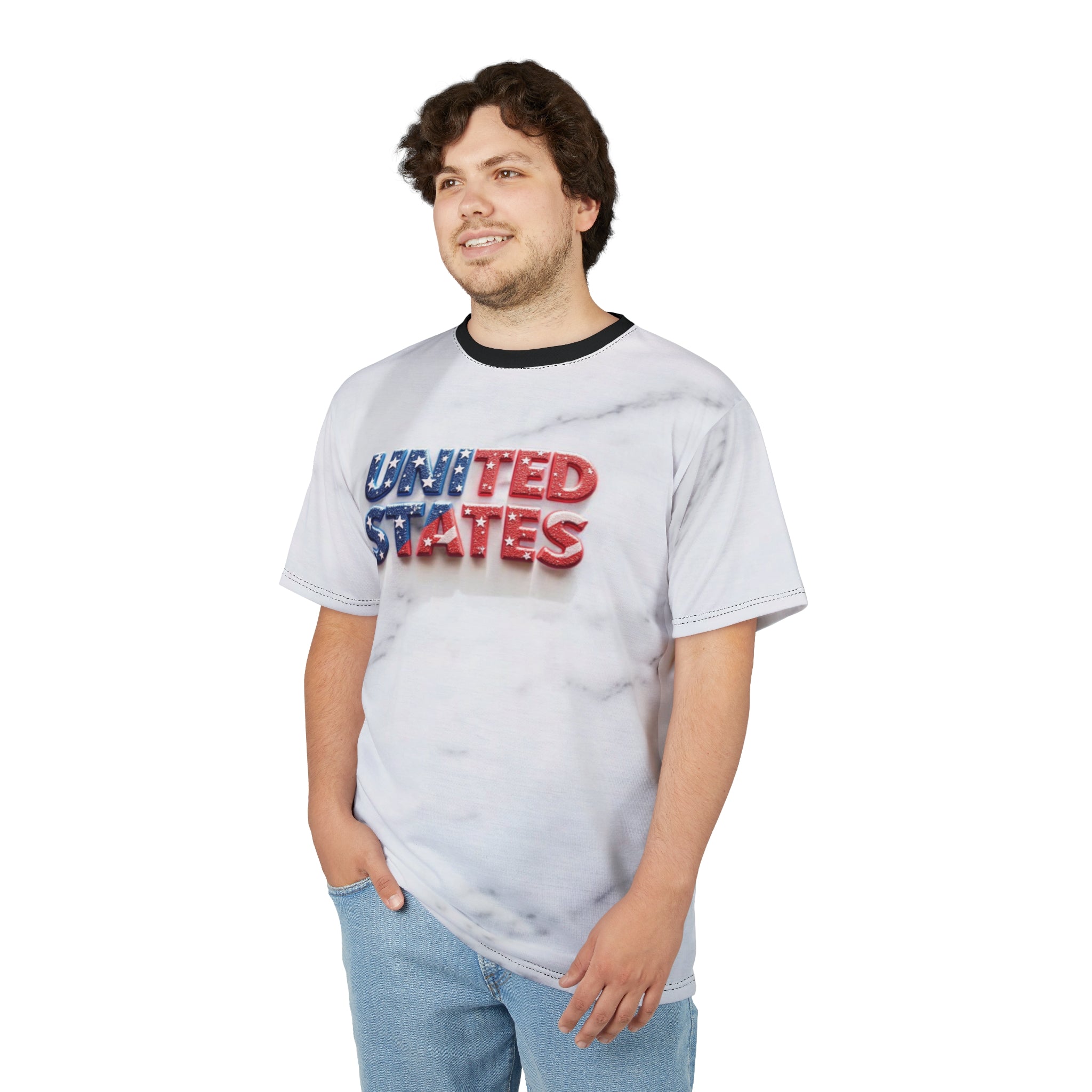 Patriotic Unisex Cut & Sew Tee - USA Inspired Design