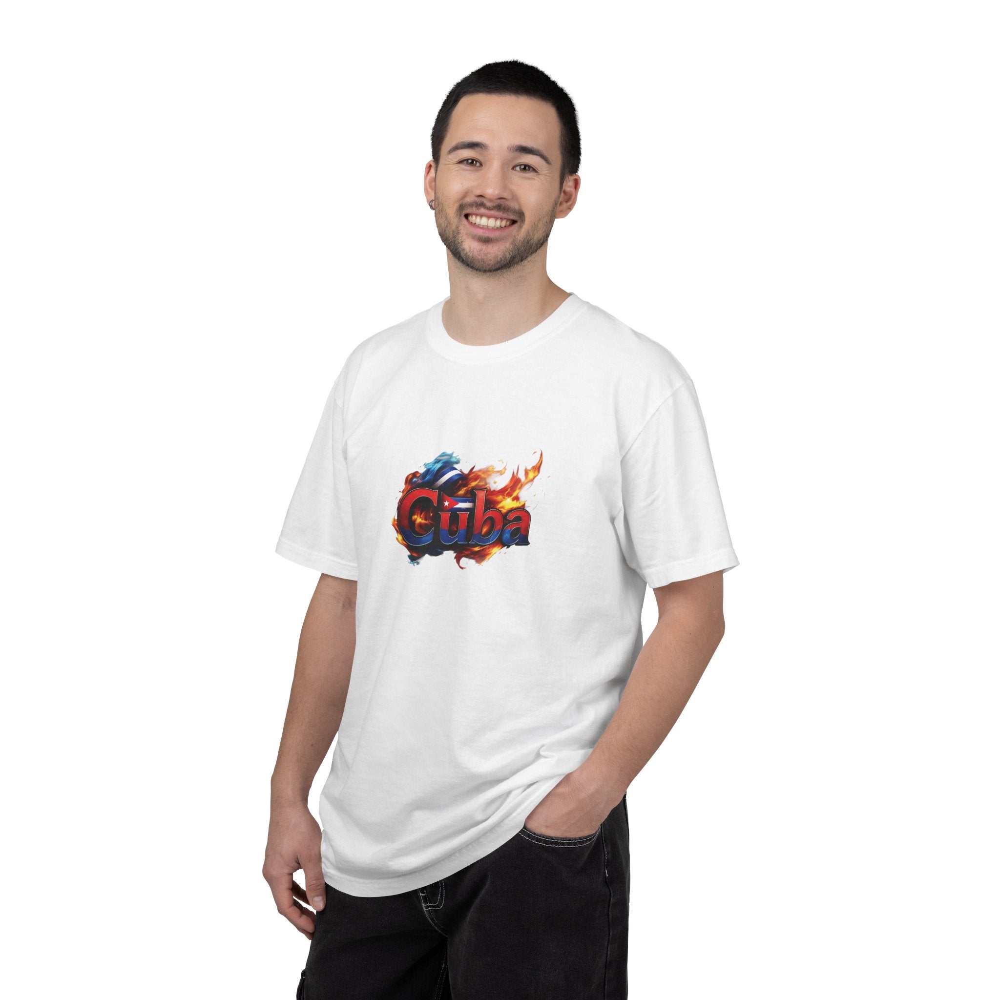 Camiseta teñida con llama cubana