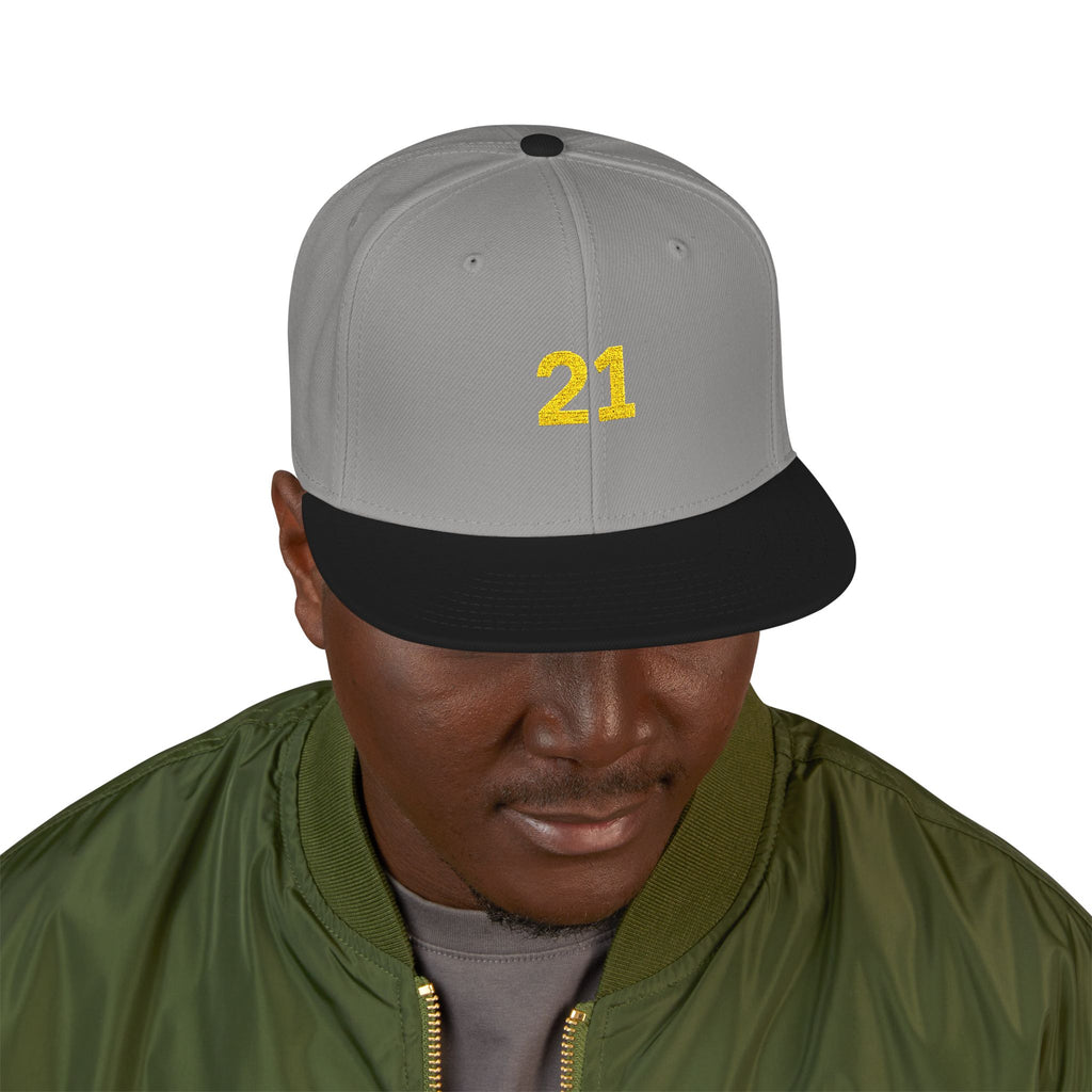 Gorra snapback bordada personalizada - Diseño Bold 21