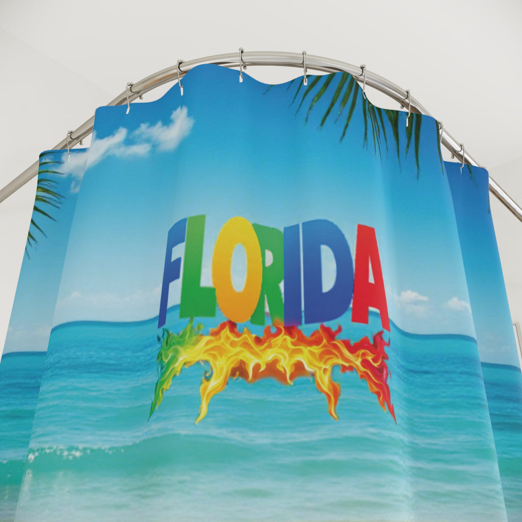 Colorful Florida Beach Shower Curtain