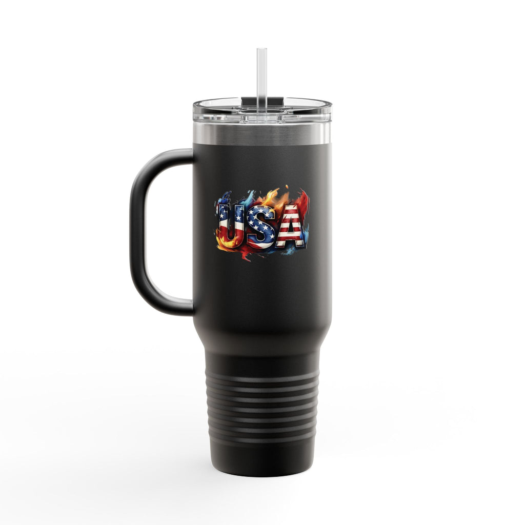 Patriotic Insulated Travel Mug – 40oz USA Design for On-the-Go Lifestyle