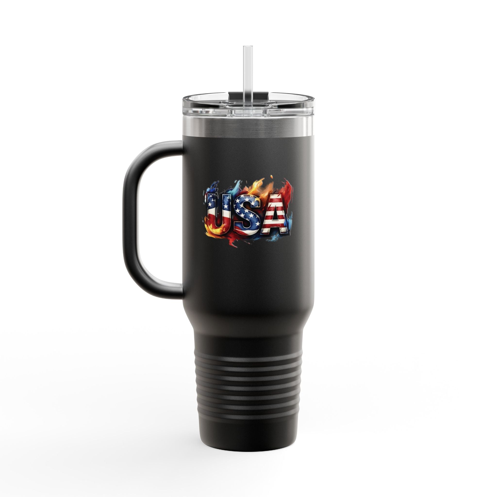 Patriotic Insulated Travel Mug – 40oz USA Design for On-the-Go Lifestyle